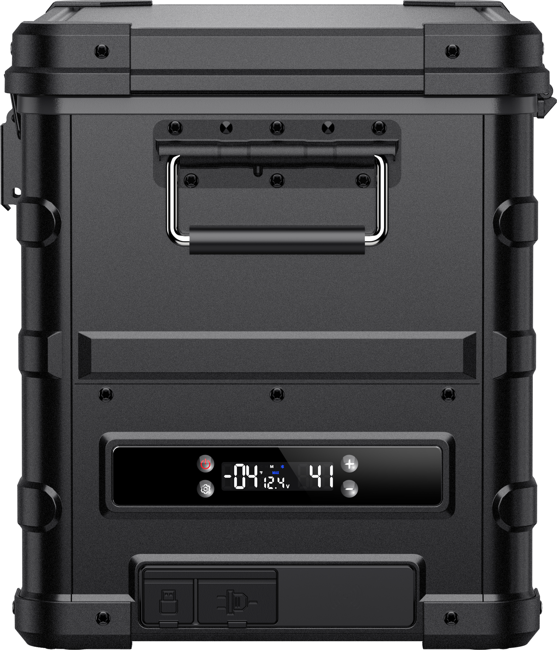 APL35 Dual Zone Aluminum Black Fridge | ICECO | 35 LT