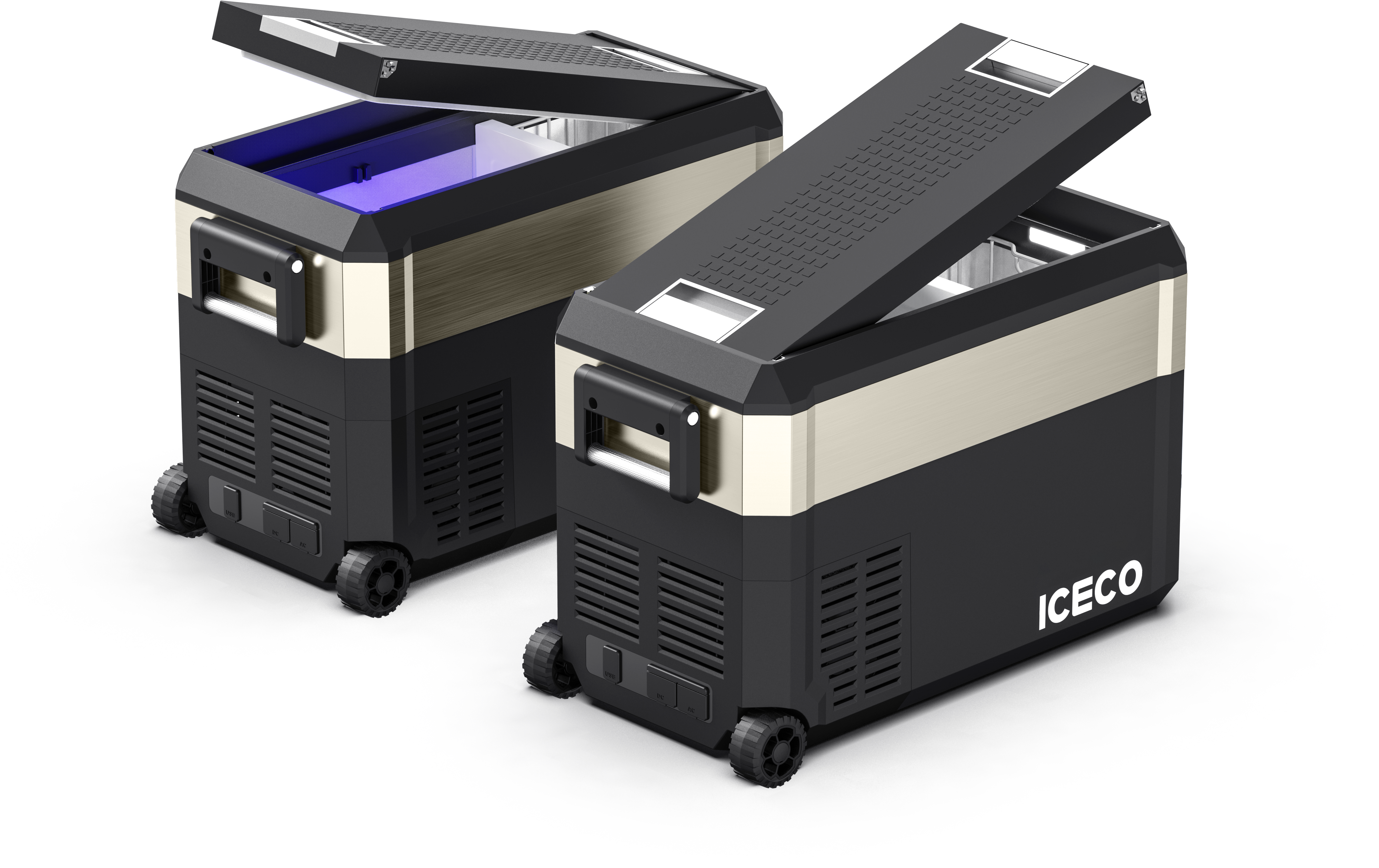 JP40 Pro Dual Zone Wheeled Portable Freezer With Cover | ICECO | 40 LT