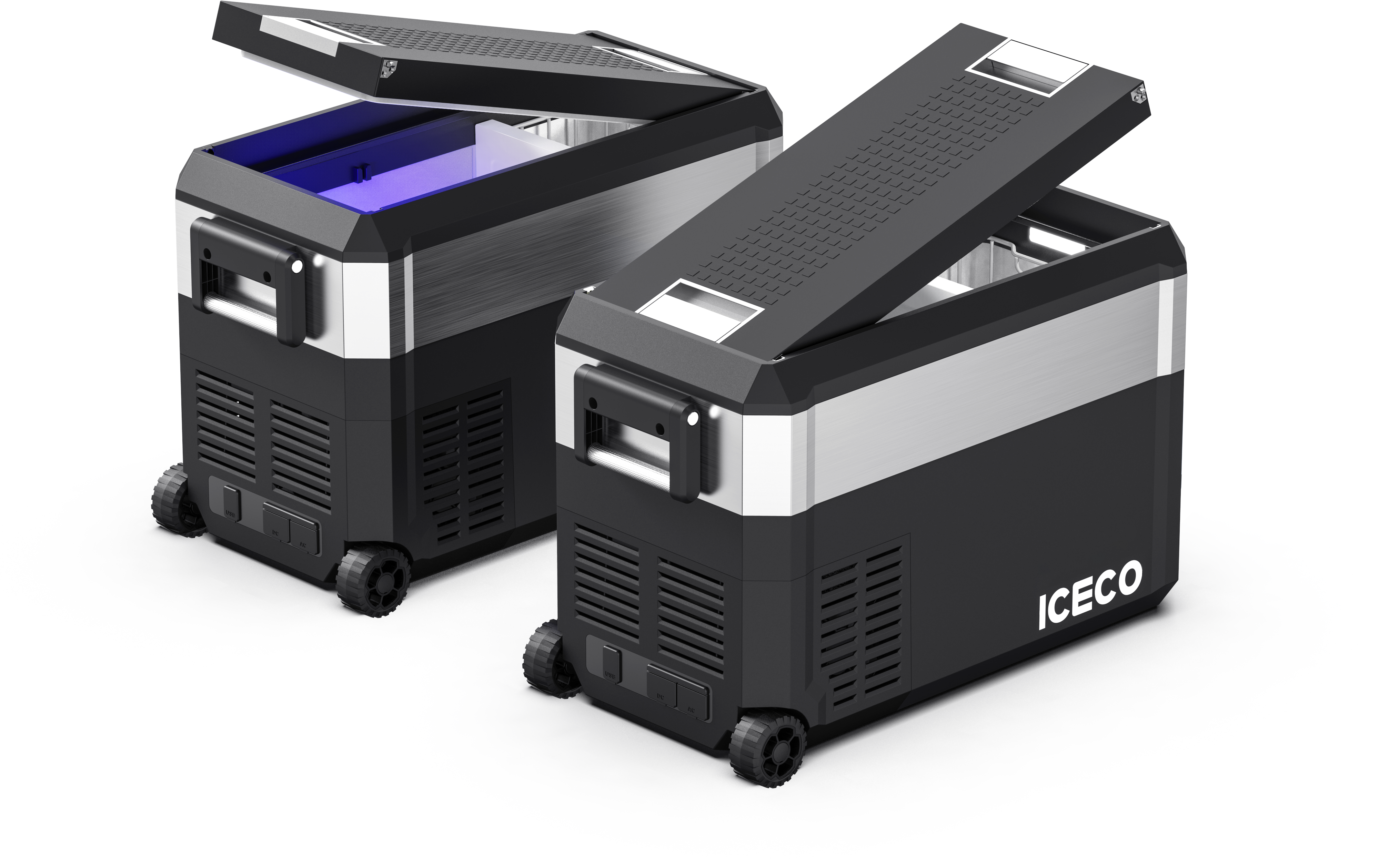 JP40 Pro Dual Zone Wheeled Portable Freezer With Cover | ICECO | 40 LT