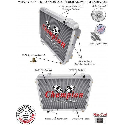 High Clearance Radiator Conversion (HCR) - 3.4L V6