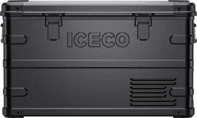 APL35 Dual Zone Aluminum Black Fridge | ICECO | 35 LT