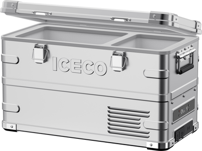 APL35 Dual Zone Aluminum Silver Fridge | ICECO | 35 LT