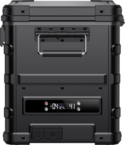 APL35 Dual Zone Aluminum Black Fridge | ICECO | 35 LT