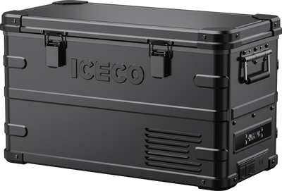 APL35 Dual Zone Aluminum Black Fridge | ICECO | 35 LT