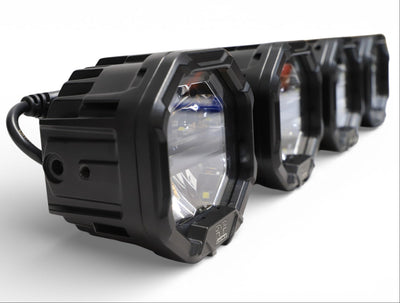 10 Light U-Con Interlocking Off Road LED Pod With Amber or White DRL Running Light