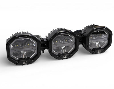 3 Light U-Con Interlocking Off Road LED Pod With Amber or White DRL Running Light