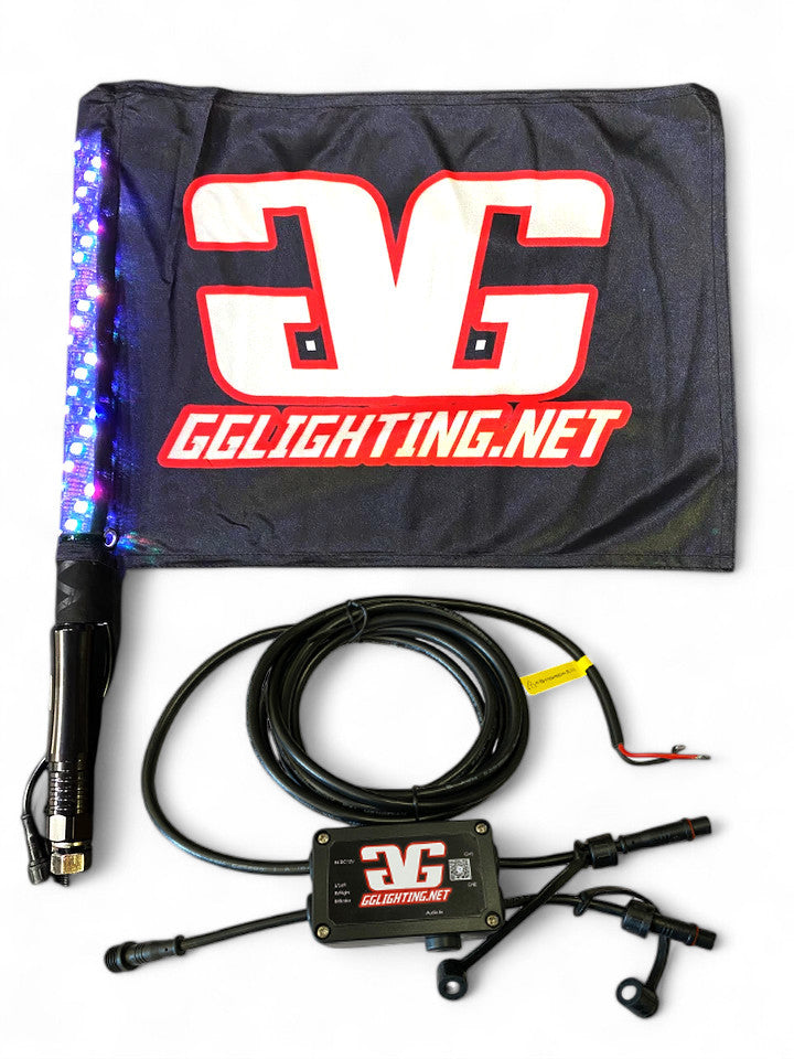 Revo 1.5' RGB Bluetooth Lighted Whip